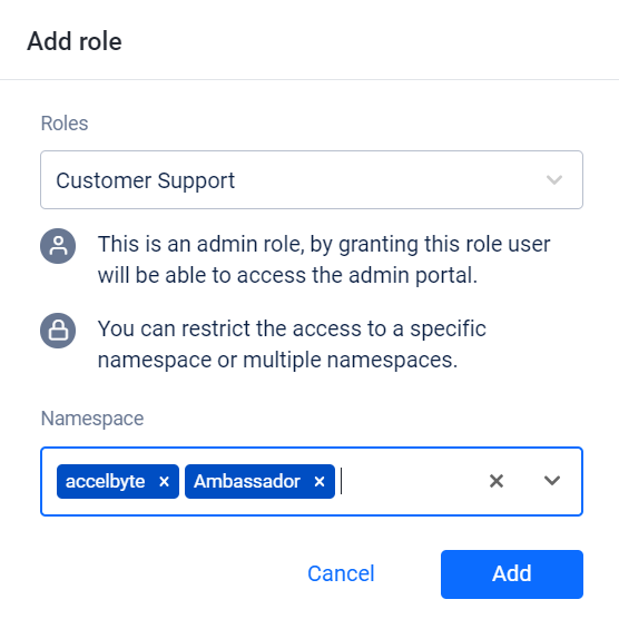 Add user role