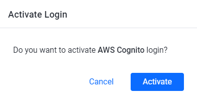 Activate Amazon Cognito