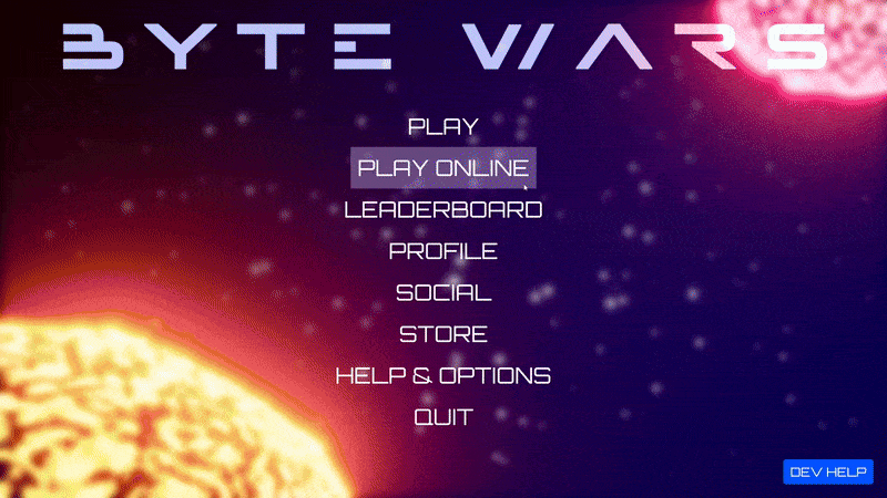 Byte Wars demo matchmaking