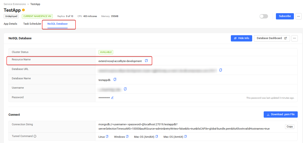 NoSQL Database Tunnel 
