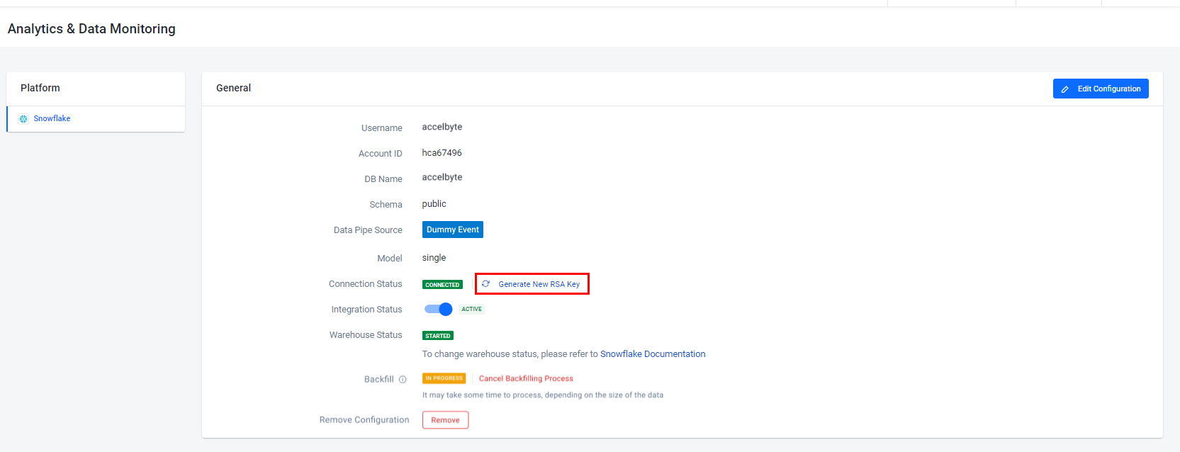 Generate New RSA Key