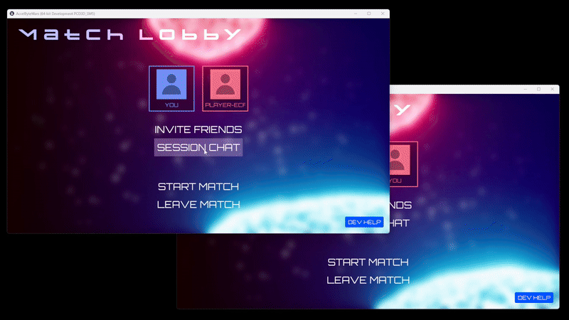 Game session chat demo Unreal Byte Wars session chat