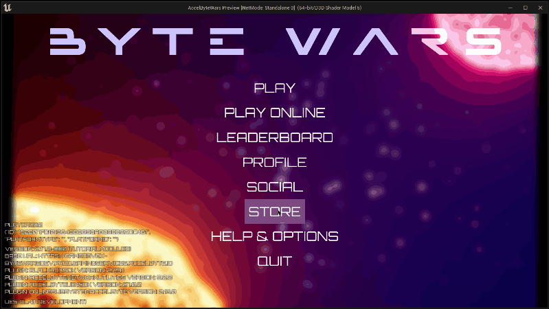 Preview of viewing in-game store