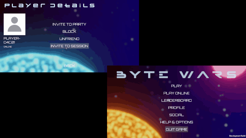 Rejecting game session invitation preview