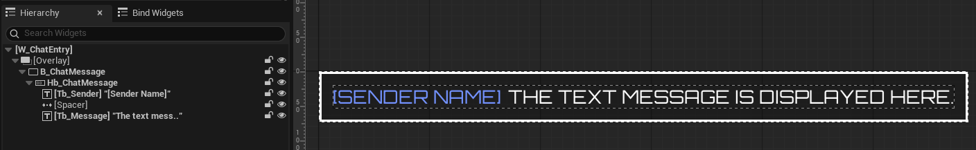 Chat entry widget Unreal Byte Wars session chat