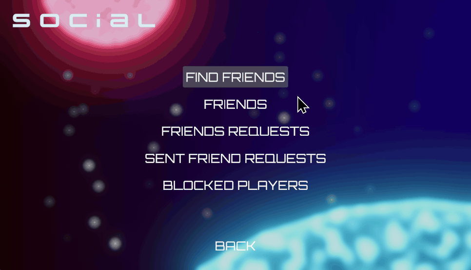 Test to find and send a friend request Unity Byte Wars search players