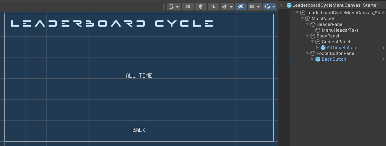 leaderboard-cycle-menu-preview Unity Byte Wars all time leaderboard
