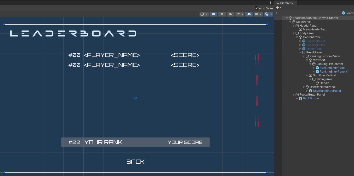 leaderboard-menu-preview Unity Byte Wars all time leaderboard