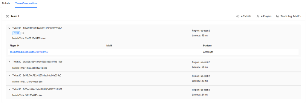 How to debug matchmaking and session issue from the Admin Portal folder preview