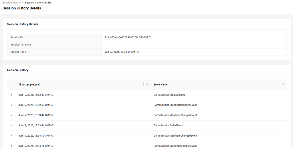 How to debug matchmaking and session issue from the Admin Portal folder preview