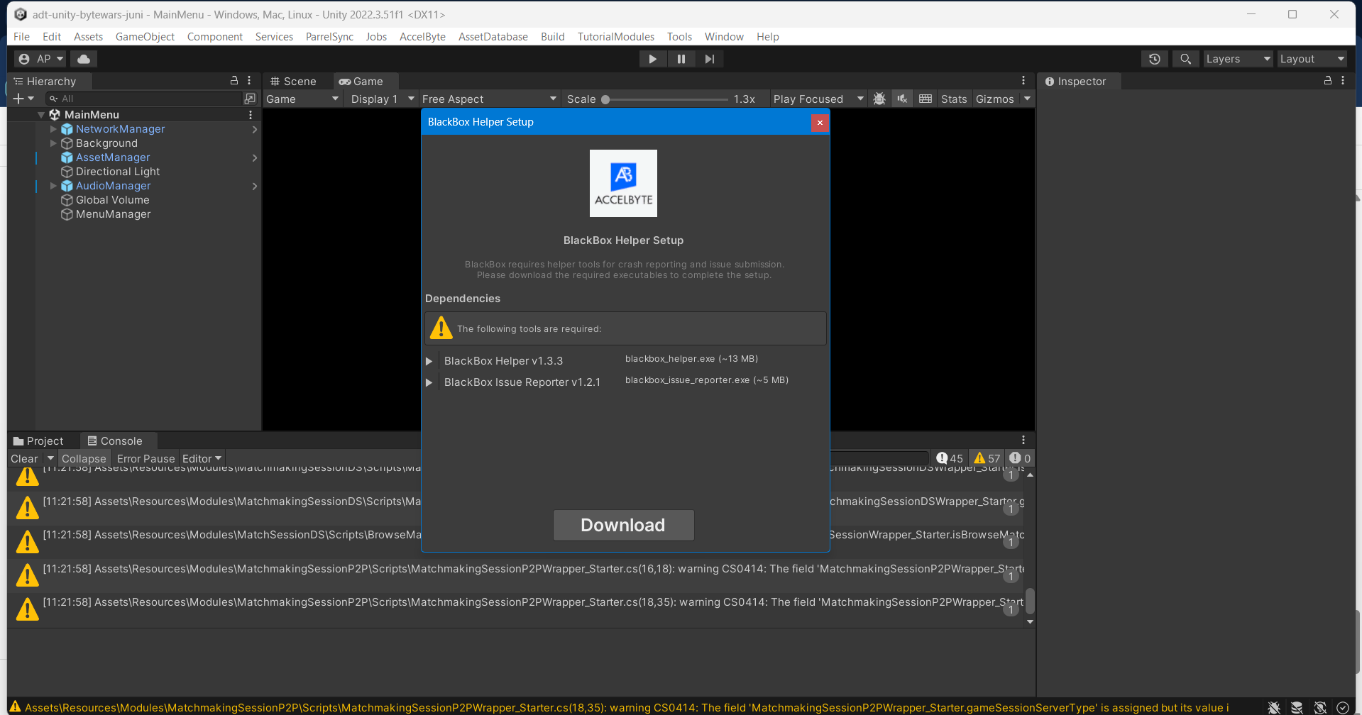 Unity Editor Workflow - Download