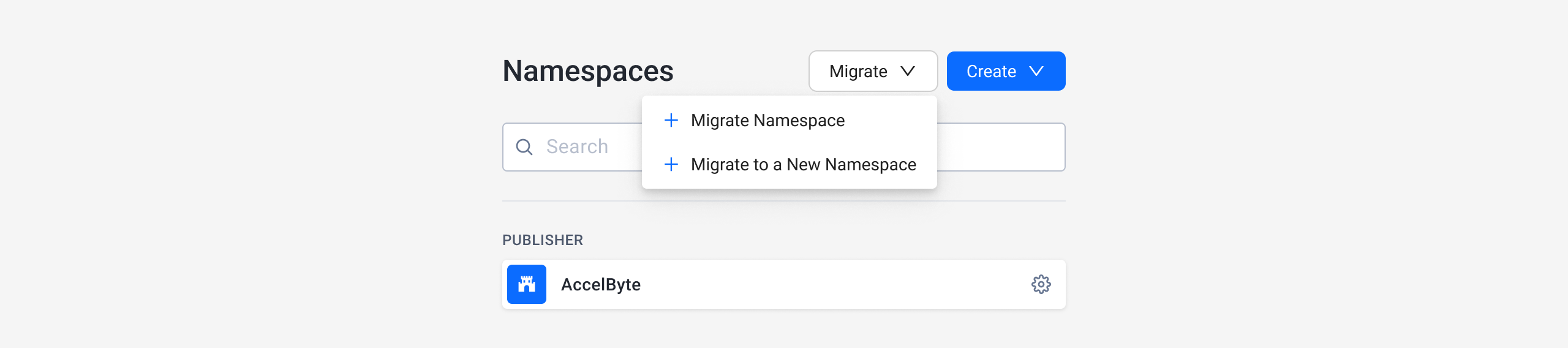 Namespace list