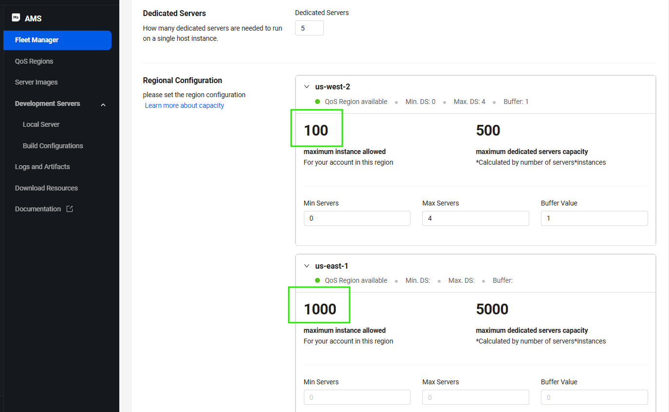 View instance capacities in the Admin Portal