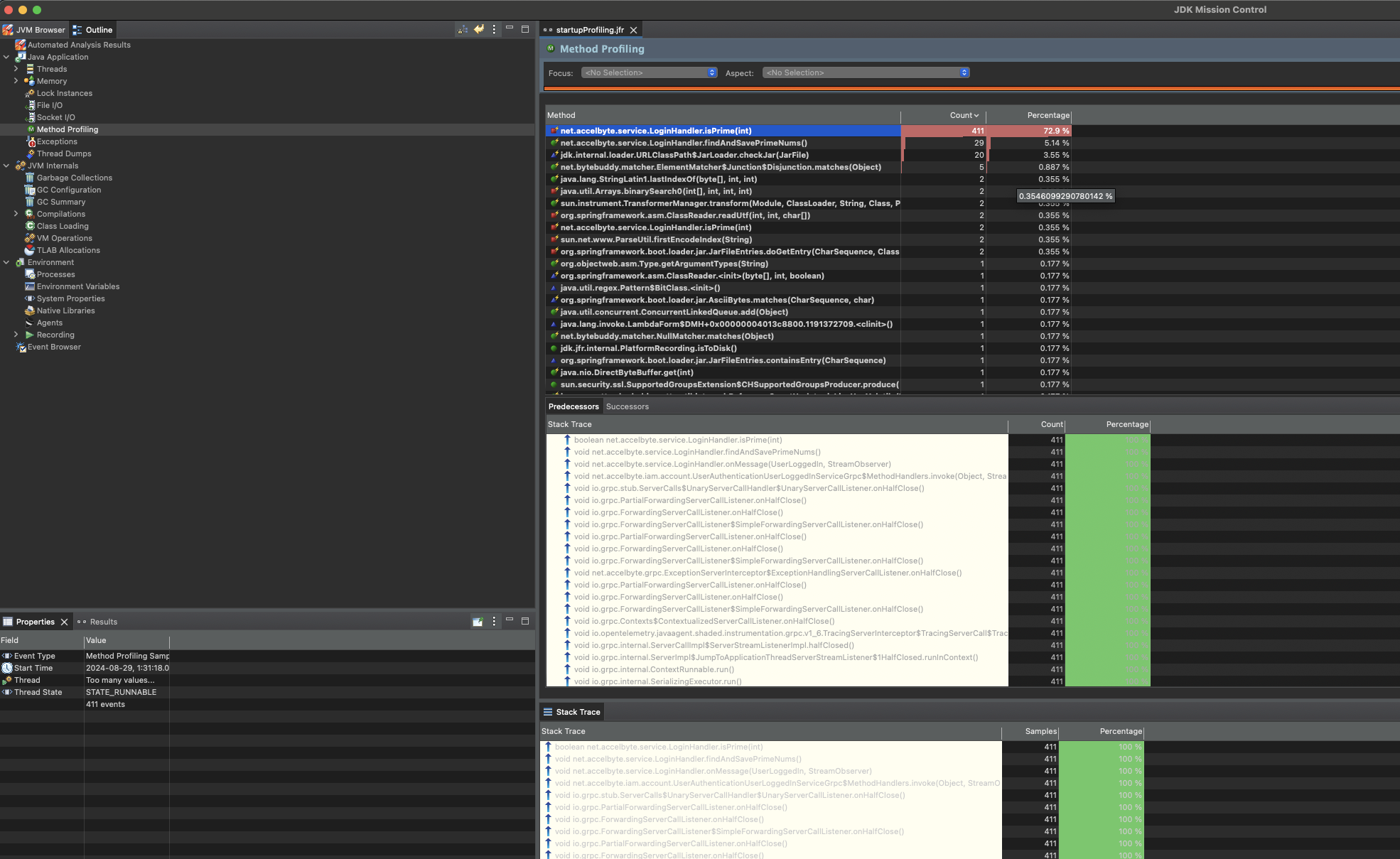 JMC - Method Profiling