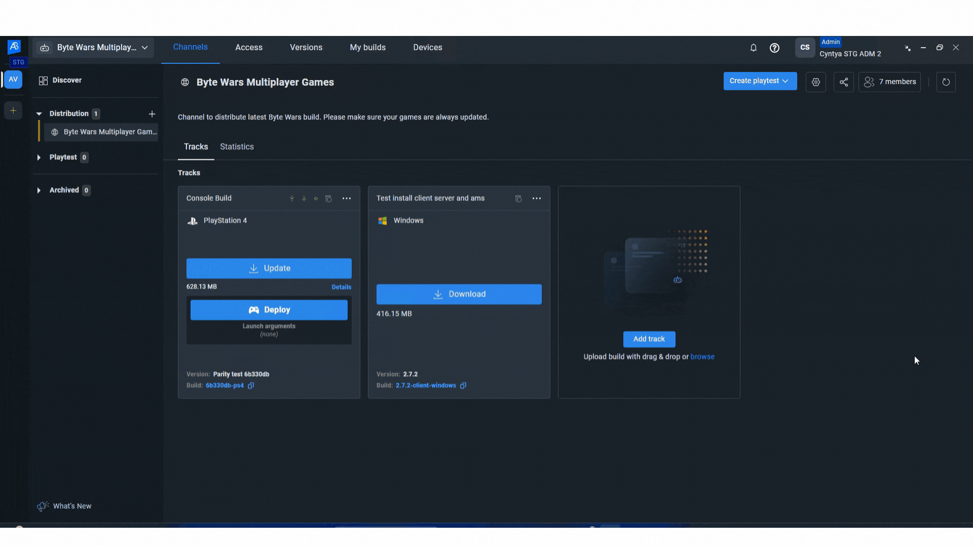 Auto update console