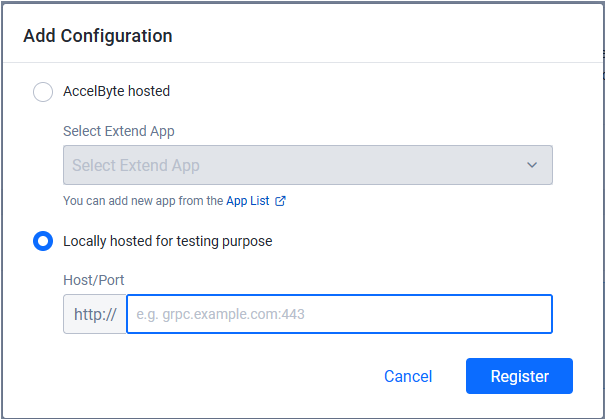 modal for adding Challenge overridable configuration