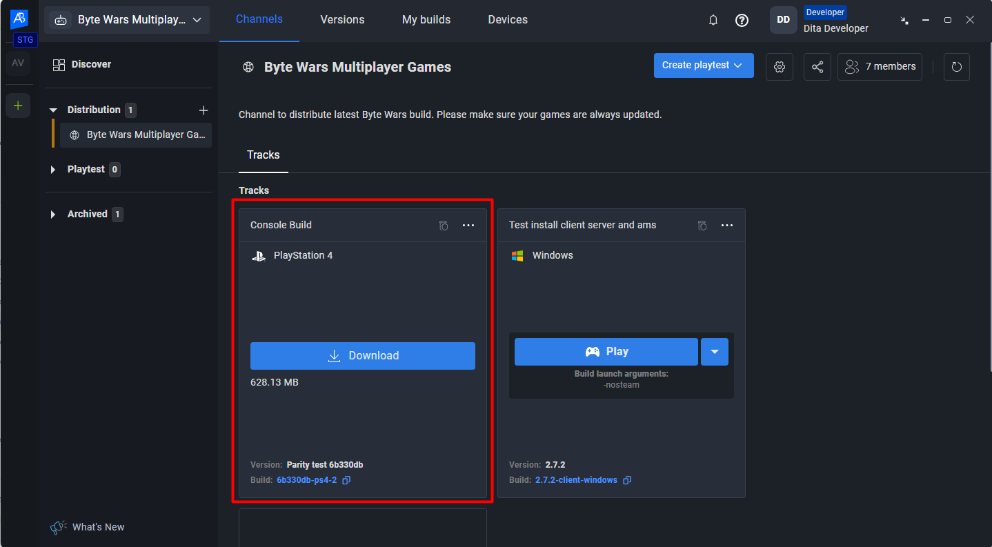 Download the build