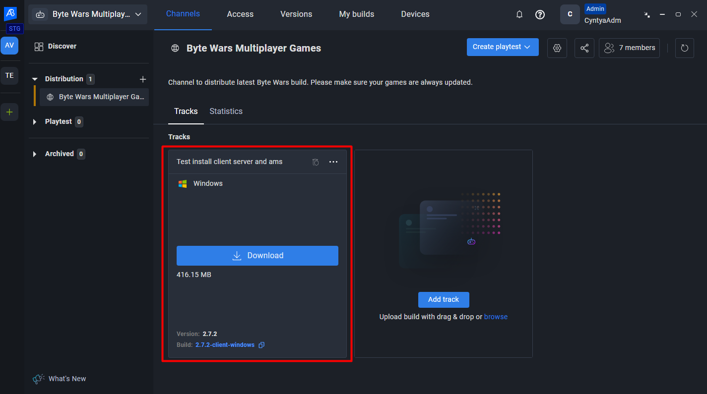 Download the build