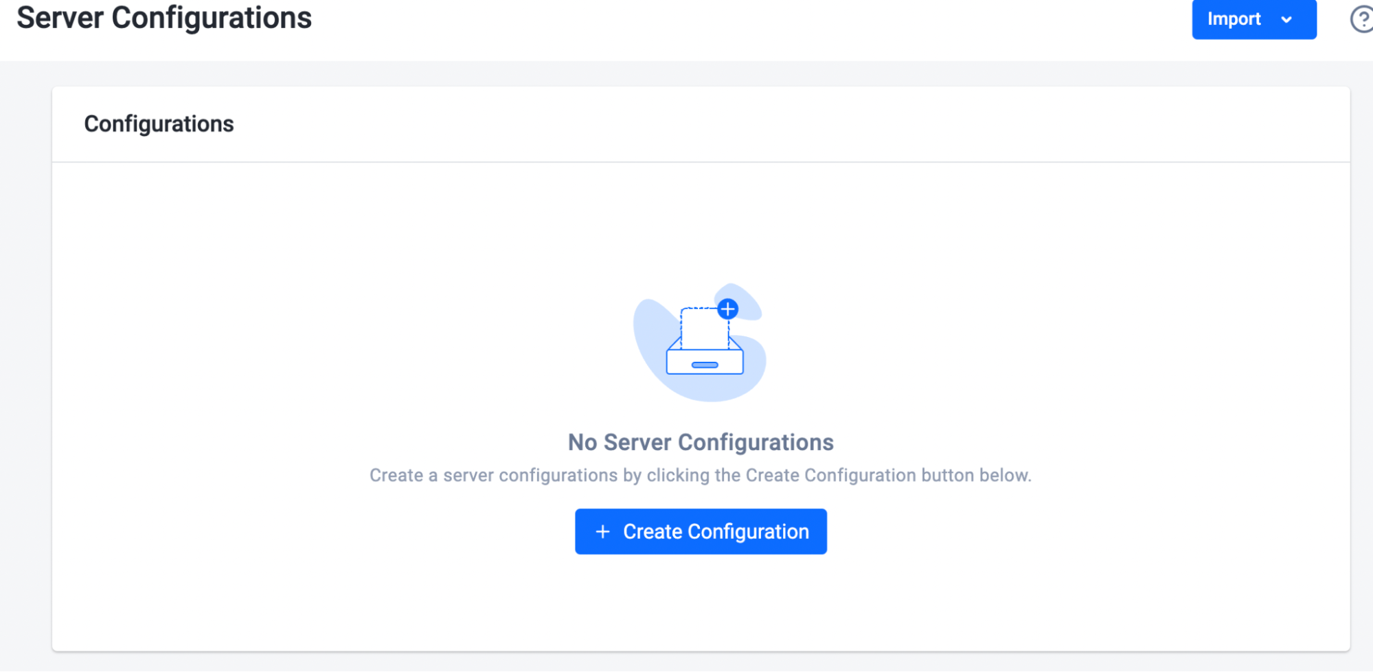 Create configuration