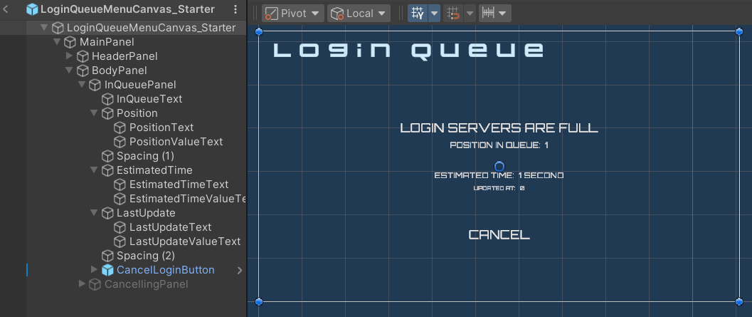 In Queue Panel Preview Unity Byte Wars