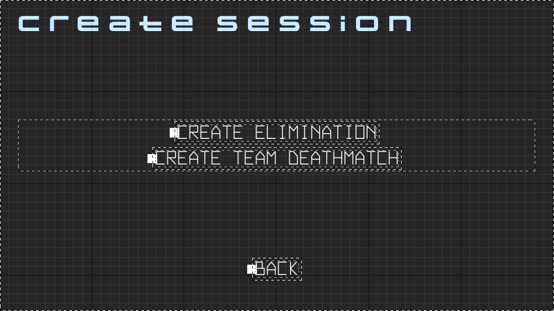 Preview of the Select Game Mode state Unreal Byte Wars joinable sessions peer-to-peer