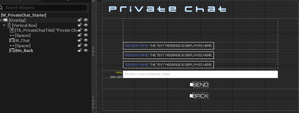 Private chat widget demo