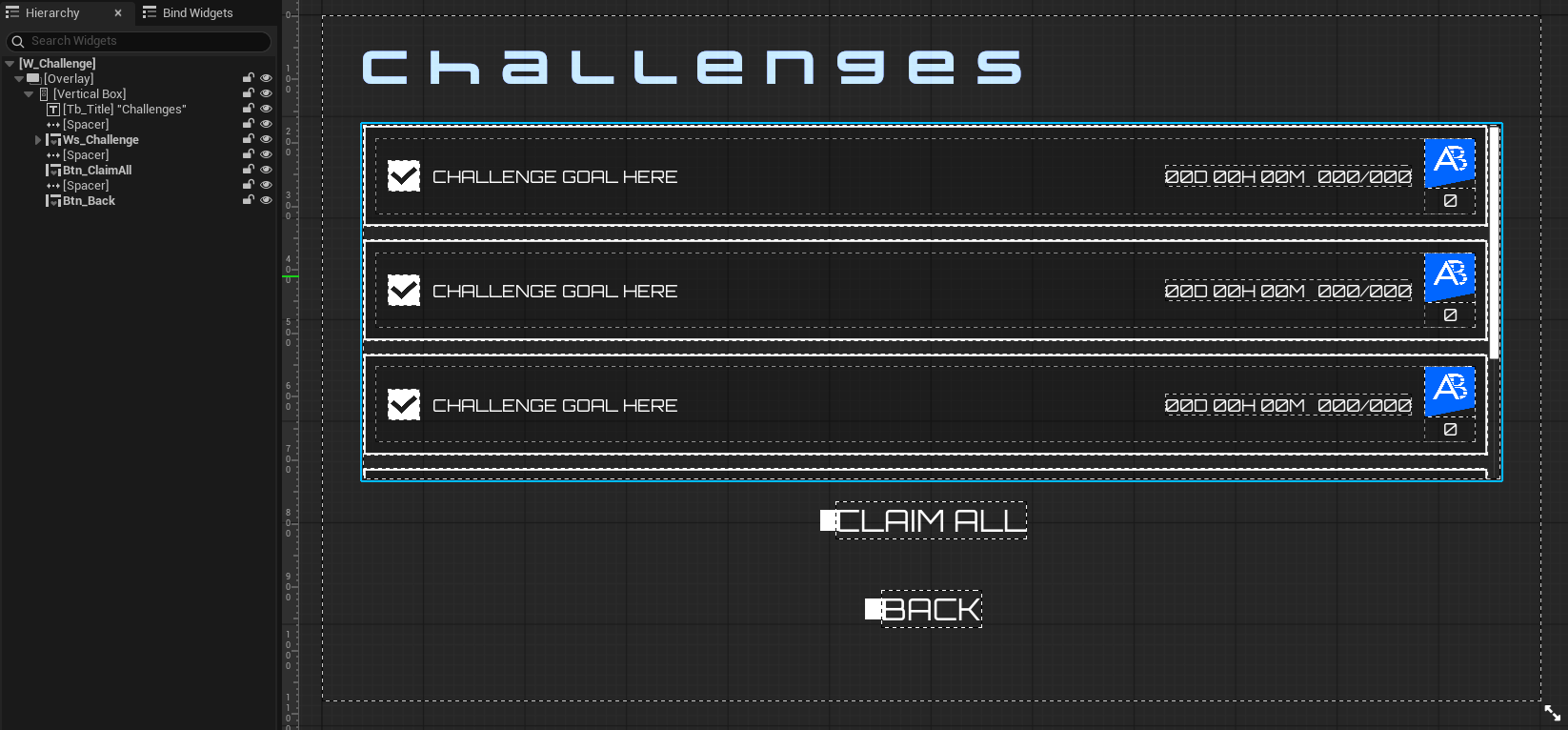 Challenge widget Unreal Byte Wars challenge