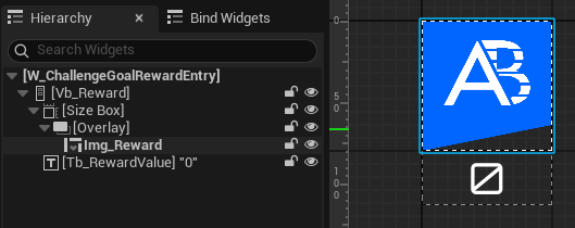 Challenge goal entry widget Unreal Byte Wars challenge