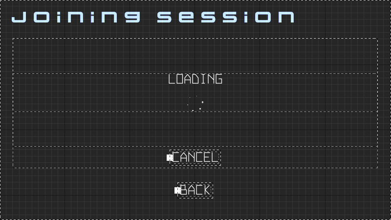 Preview of the Join Loading state Unreal Byte Wars joinable sessions peer-to-peer
