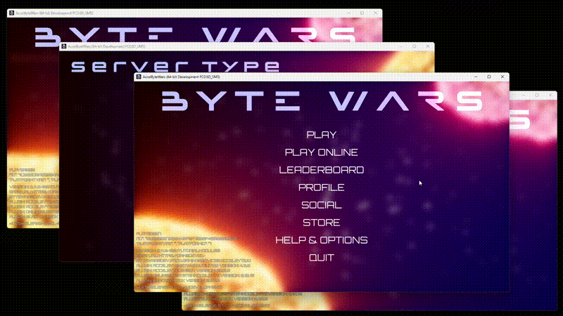 Matchmaking with party demo Unreal Byte Wars play with party