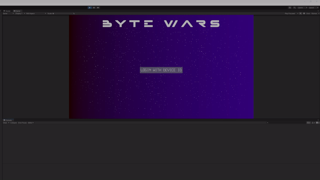 cloud-save-play-test-preview Unity Byte Wars cloud save