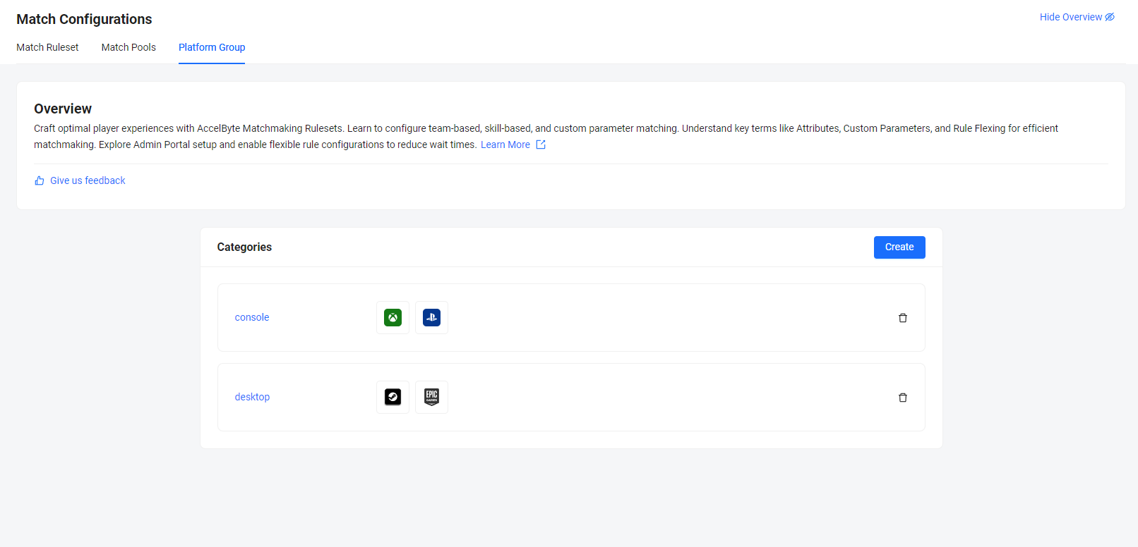 Match Pool Cross-play config